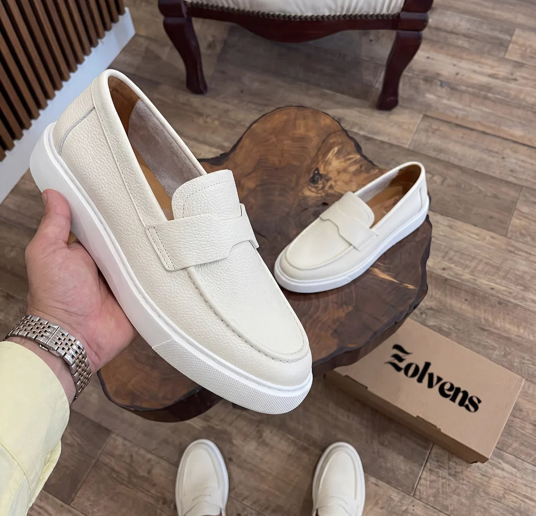 Mocassin en Cuir Naturel – Style Intemporel